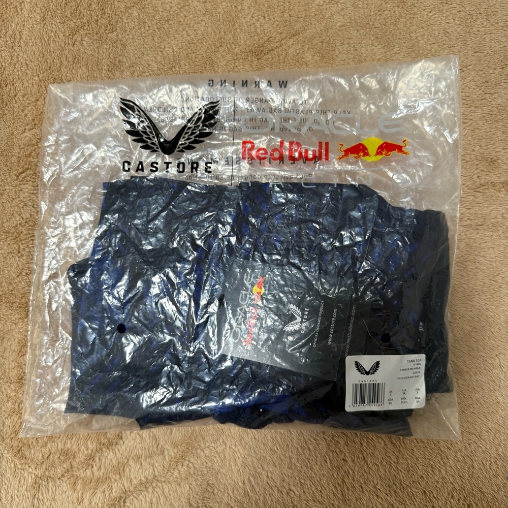 Red Bull Racing Women's Blue Tank Top Size 2 - Picture 9 of 10